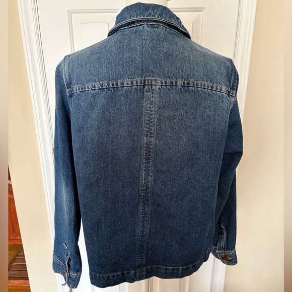 Boden blue denim button-up jacket - Picture 12 of 14